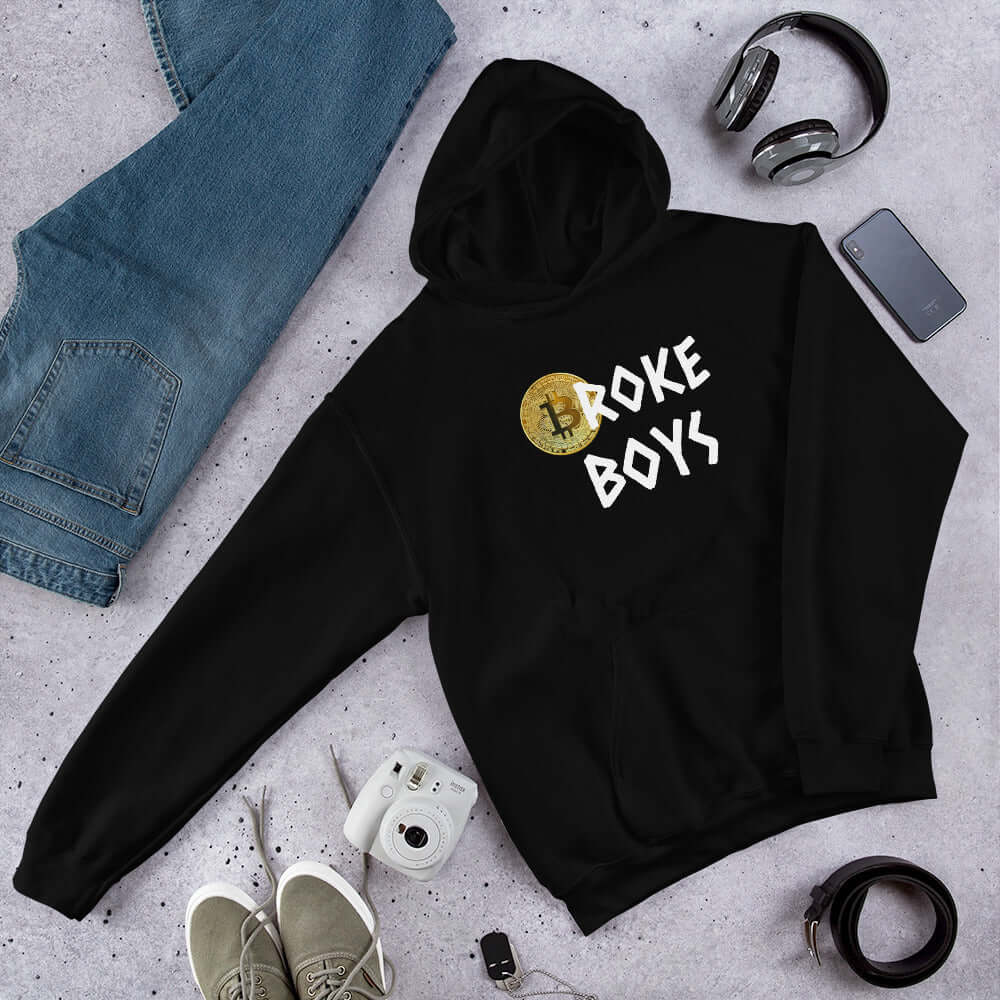 BROKE BOYS CLUB - PREMIUM HOODIE BLACK at $52.99